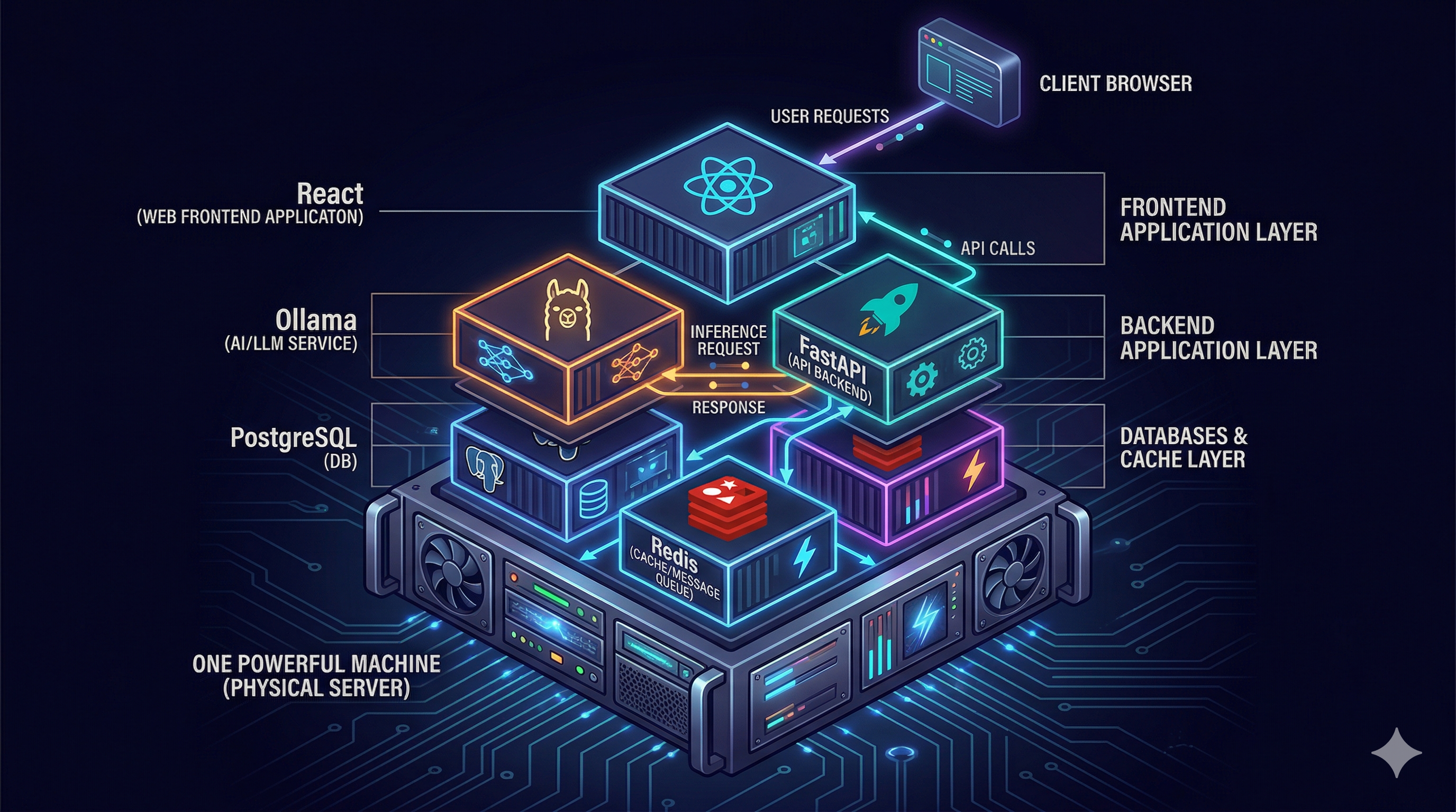 單機部署架構 / Single Server Deployment