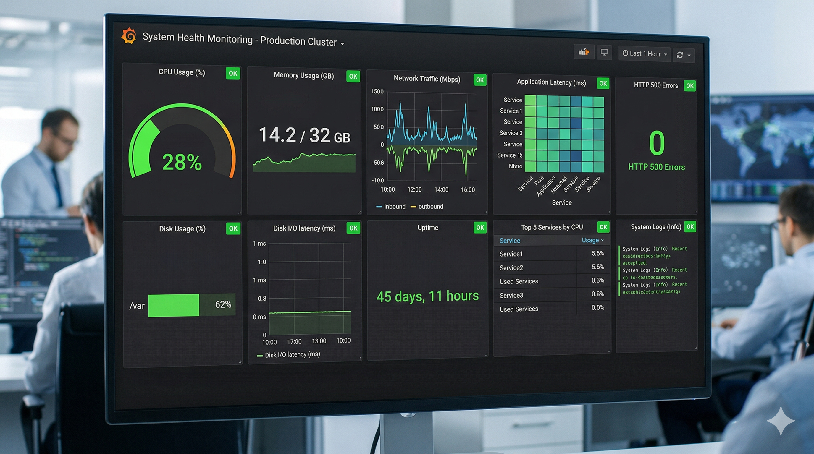 Grafana 監控儀表板 / Grafana Monitoring Dashboard