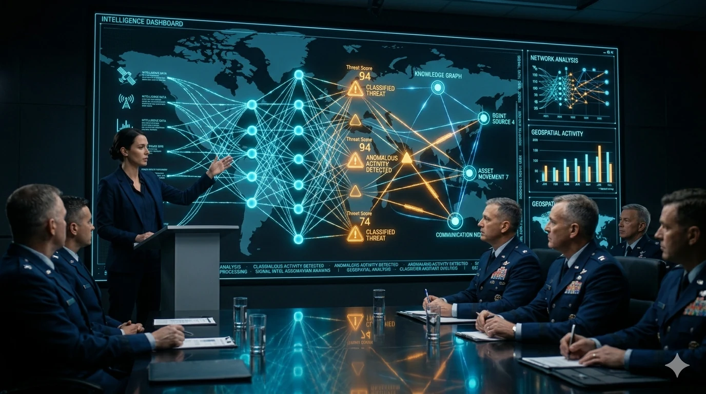 工程師簡報場景 / Engineer Presenting to Officers